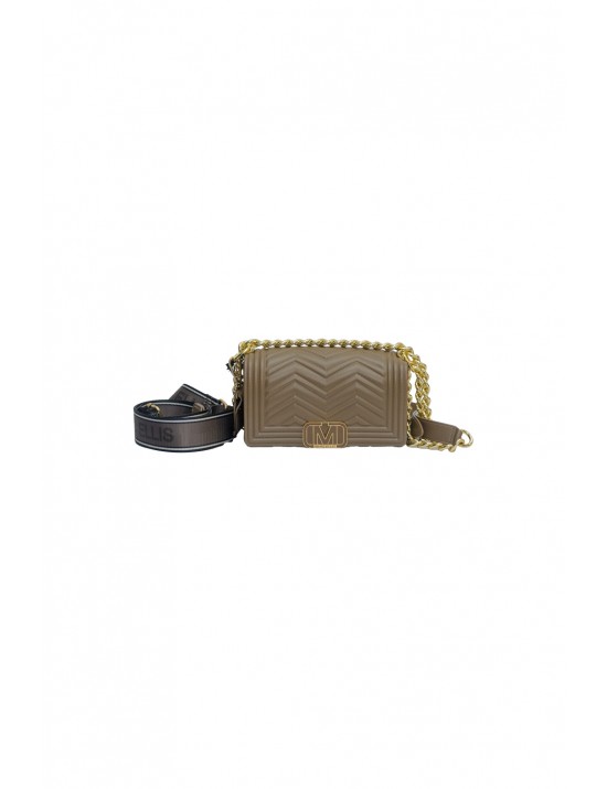 borsa marc ellis DONNA BRONZE E LIGHT GOLD - FLAT WAVE XS_25 vista frontale