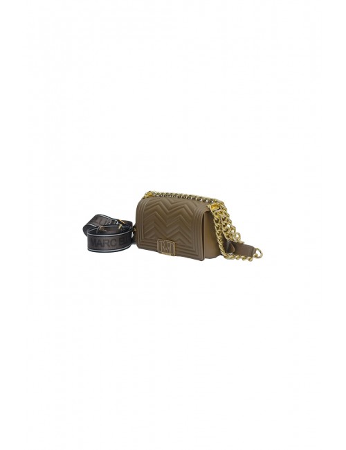 borsa marc ellis DONNA BRONZE E LIGHT GOLD - FLAT WAVE XS_25 vista laterale