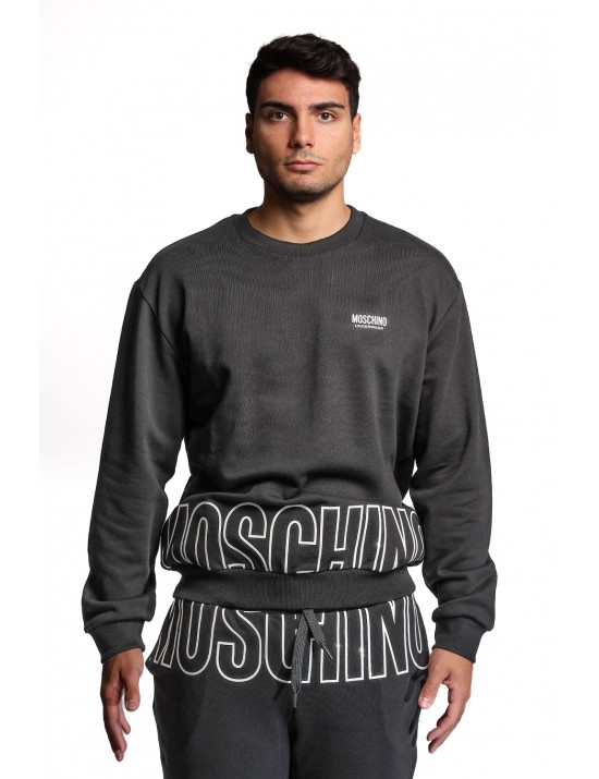 felpa moschino UOMO NERA 1555 - V1A1711 - 4319 vista frontale