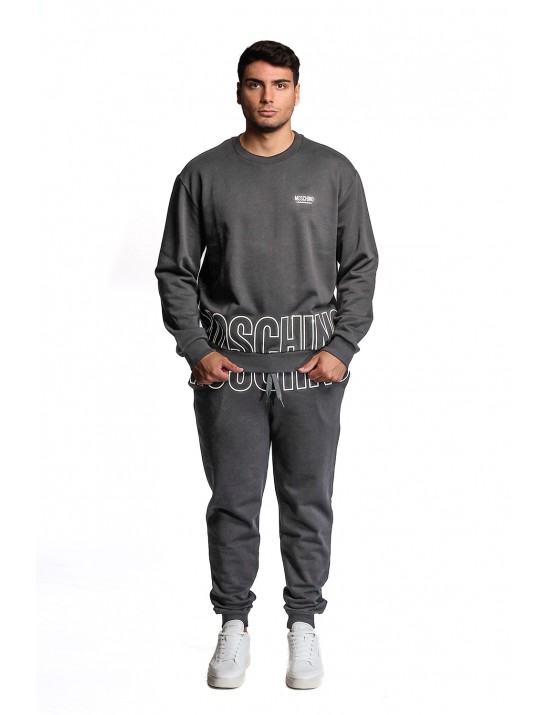felpa moschino UOMO NERA 1555 - V1A1711 - 4319 vista frontale