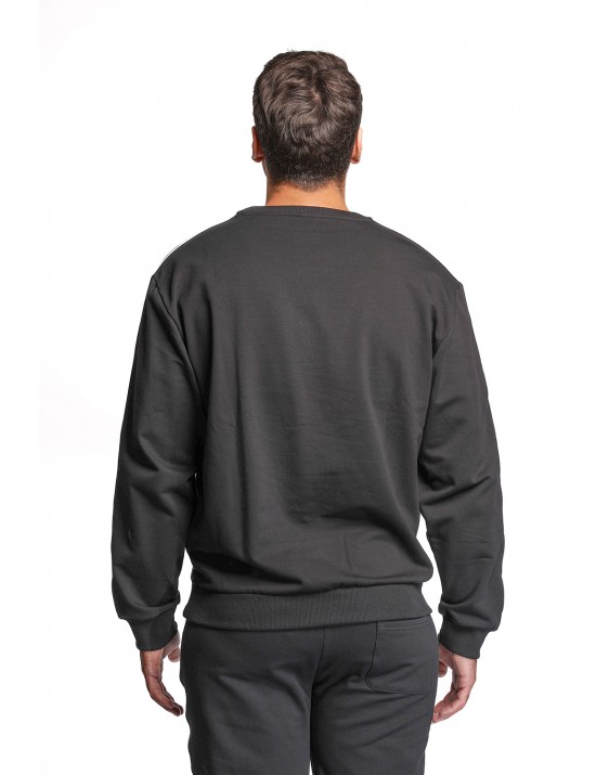felpa moschino UOMO NERA 0555 - V1A1791 - 4424 vista frontale