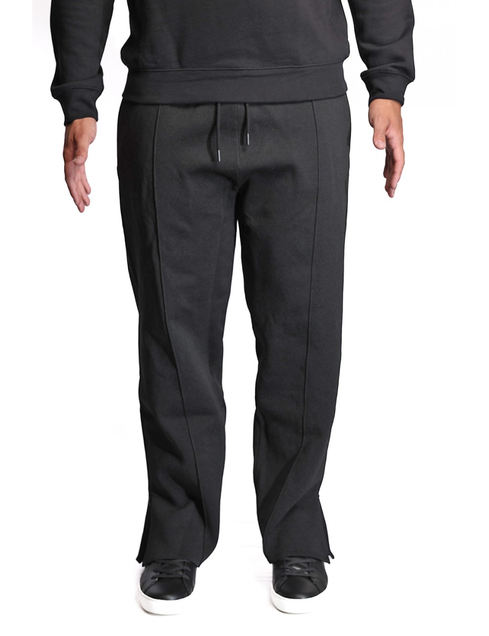 pantalone tuta guess UOMO NERO JBLK - Z5YB13Z2Q42 vista frontale
