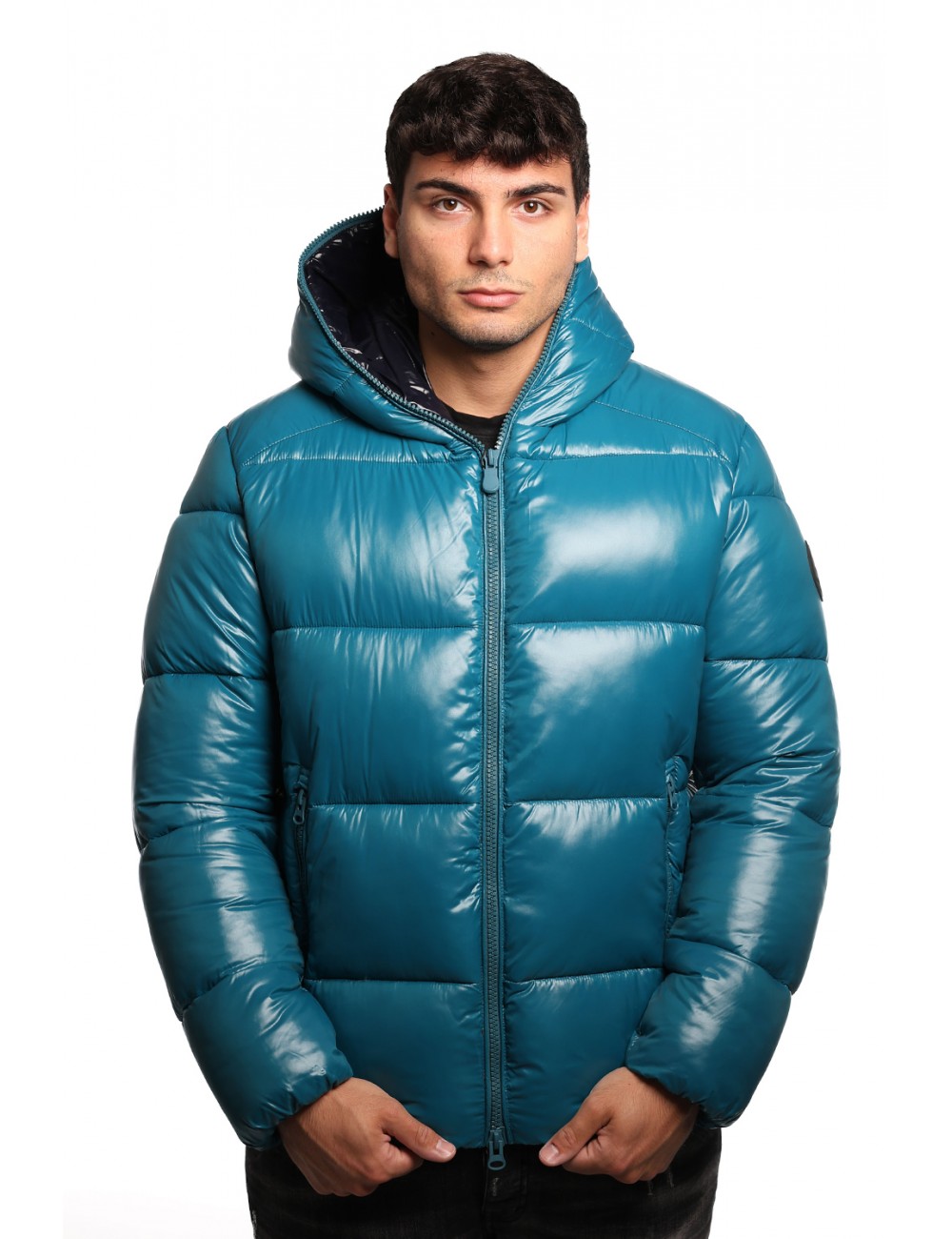 giubbino save the duck UOMO TURCHESE 90069 - D31280M - LOVE21 EDGARD vista frontale