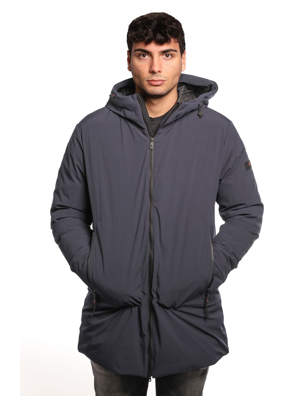 giubbino lungo peuterey UOMO BLU 215 - METIDE SRT 01 - PEU5567 vista frontale