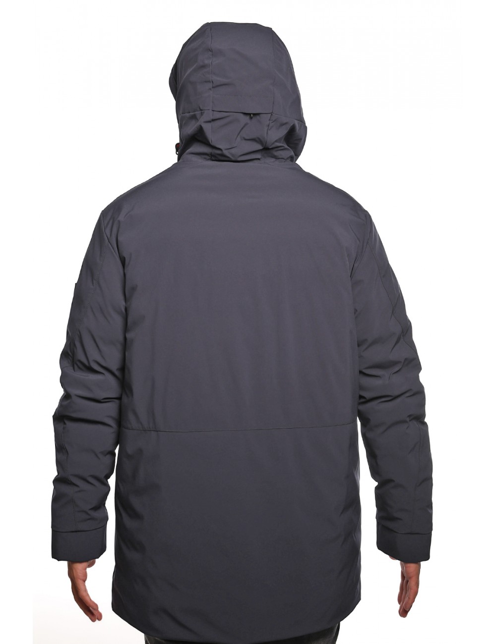 giubbino lungo peuterey UOMO BLU 215 - METIDE SRT 01 - PEU5567 vista posteriore cappuccio giubbino lungo peuterey UOMO BLU 215 - METIDE SRT 01 - PEU5567 vista posteriore cappuccio