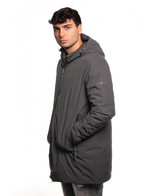 giubbino lungo peuterey UOMO NERO - METIDE SRT 01 - PEU5567 vista laterale