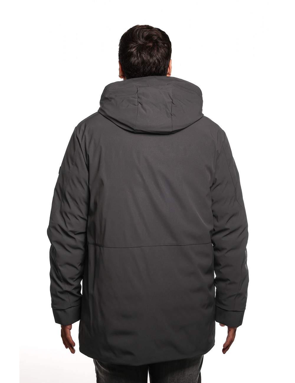 giubbino lungo peuterey UOMO NERO - METIDE SRT 01 - PEU5567 vista posteriore