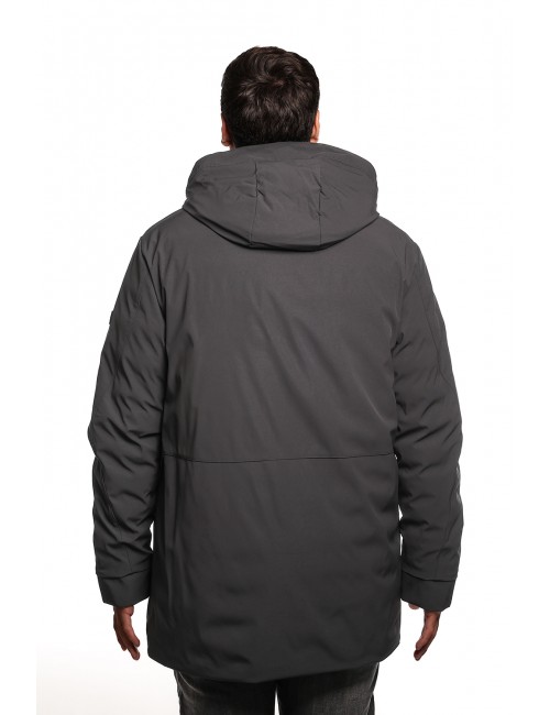 giubbino lungo peuterey UOMO NERO - METIDE SRT 01 - PEU5567 vista posteriore