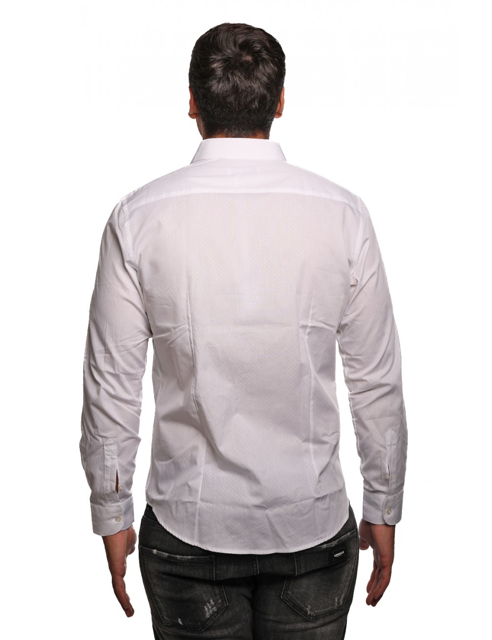 camicia alessandro lamura UOMO BIANCA 124 - TEAM600 vista frontale