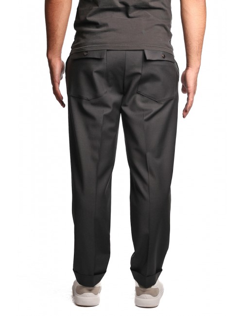 pantalone cargo michael coal UOMO NERO - MCLOU3089F25 vista posteriore