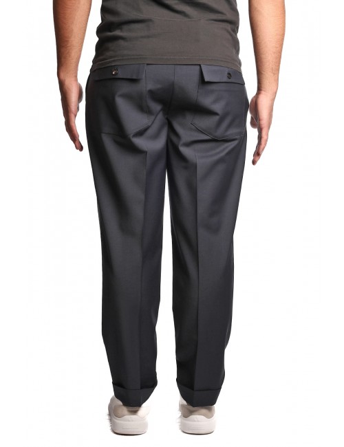 pantalone cargo michael coal UOMO NAVY - MCLOU3089F25  vista posteriore