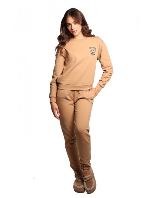 pantalone tuta moschino DONNA CAMMELLO 0148 - V6A6805 - 4413 vista completo frontale