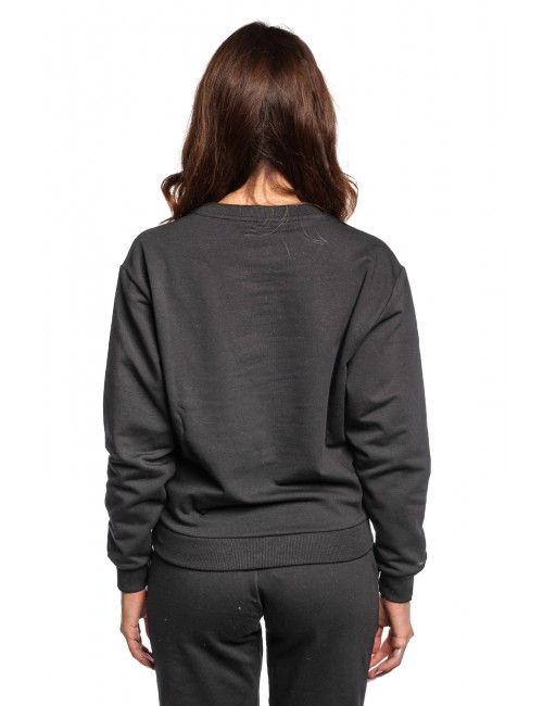 felpa moschino DONNA NERA 0555 - V6A1705 - 4413 vista frontale