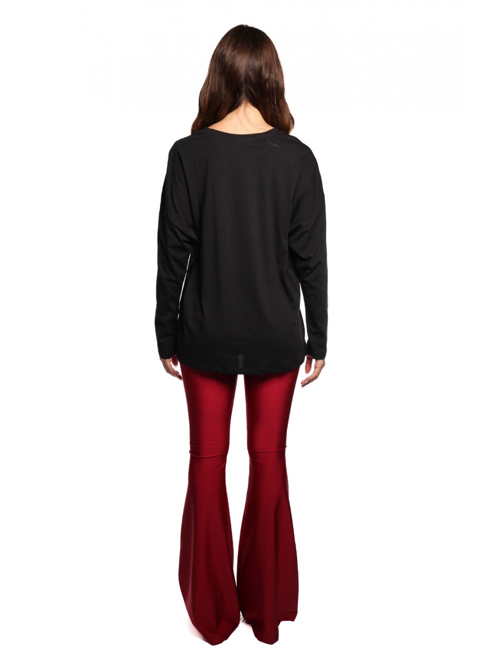 t-shirt kostum°1 DONNA NERA - KI25109 vista completo posteriore