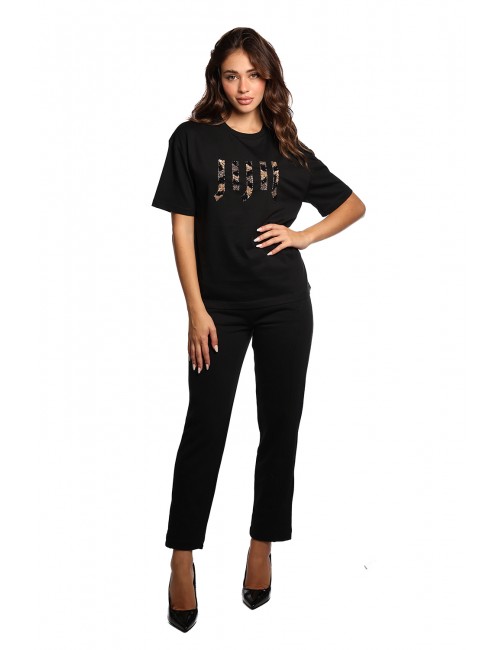 t-shirt jijil DONNA 0002 NERA - JPI25TS084 vista completo frontale