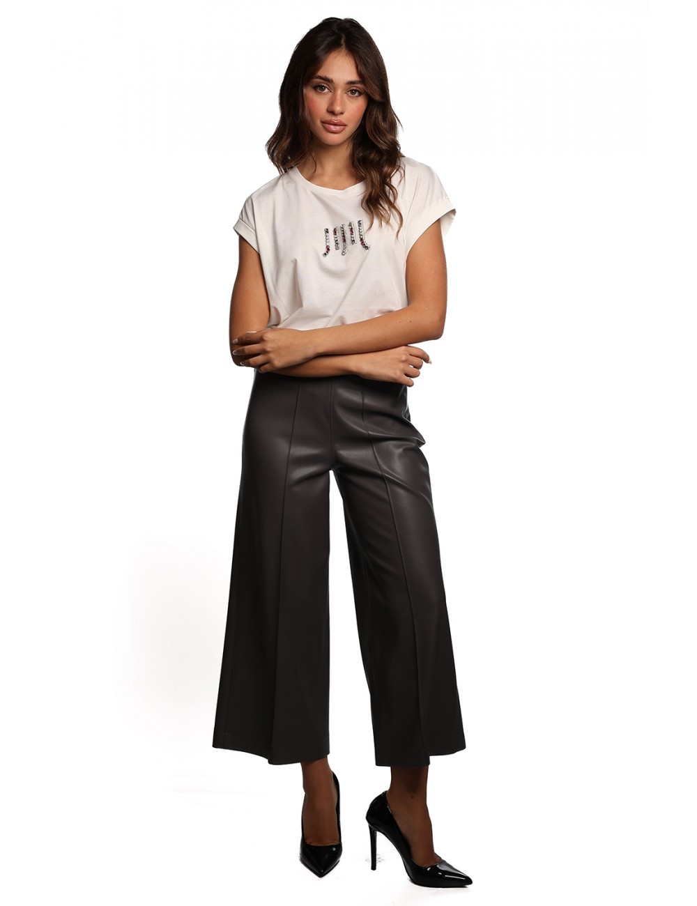 pantalone jijil DONNA 0300 GREY - JPI25PA349 vista completo frontale