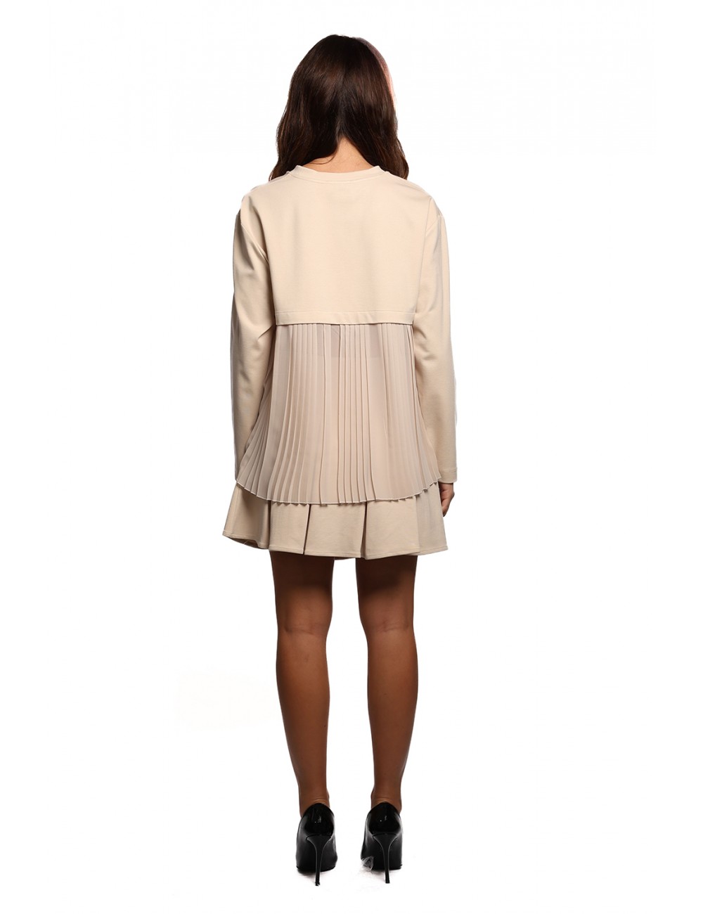 minigonna jijil DONNA 0913 VANIGLIA - JPI25GO140 vista completo posteriore