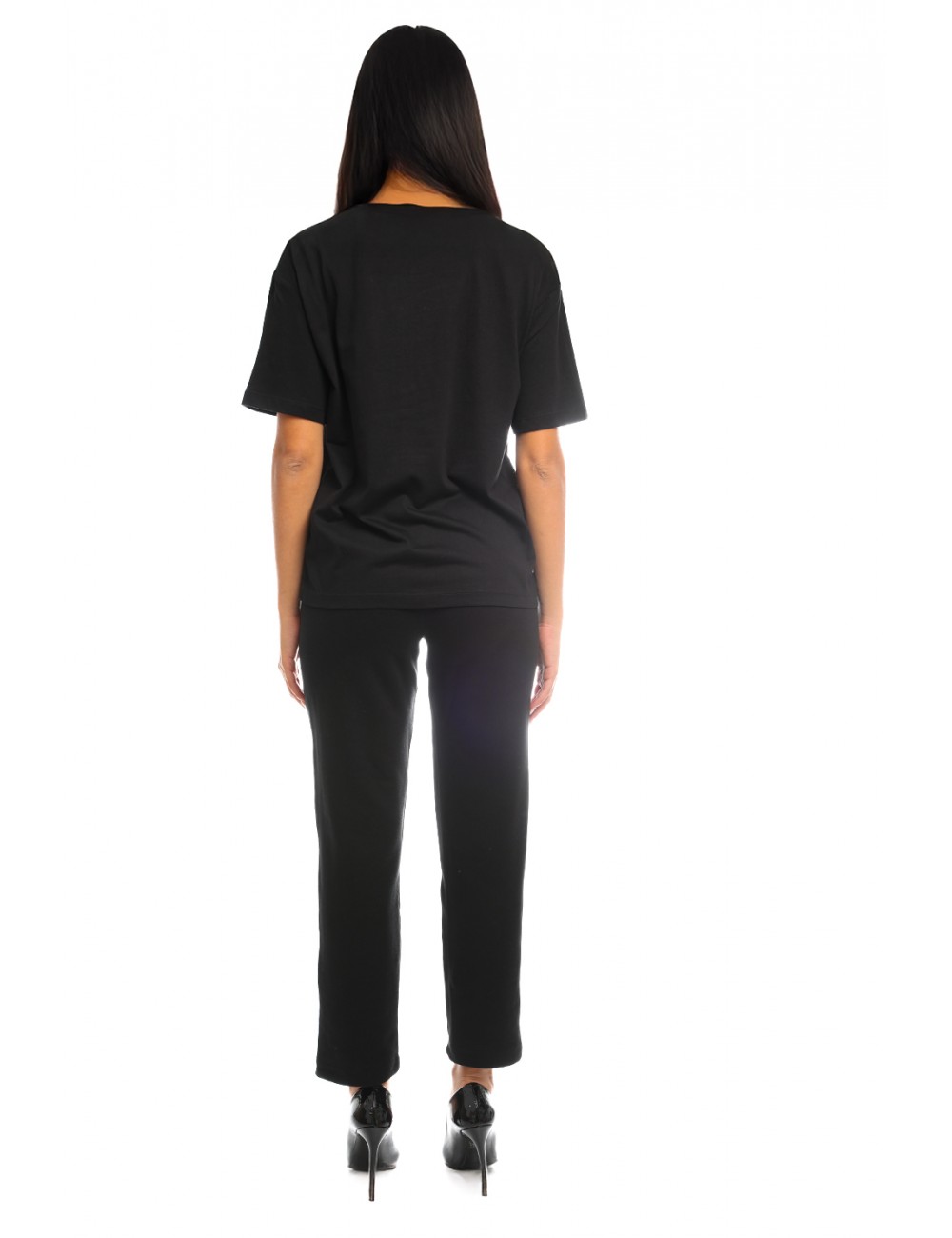 pantalone tuta jijil DONNA 0002 NERO - JPI25PA057 vista completo posteriore