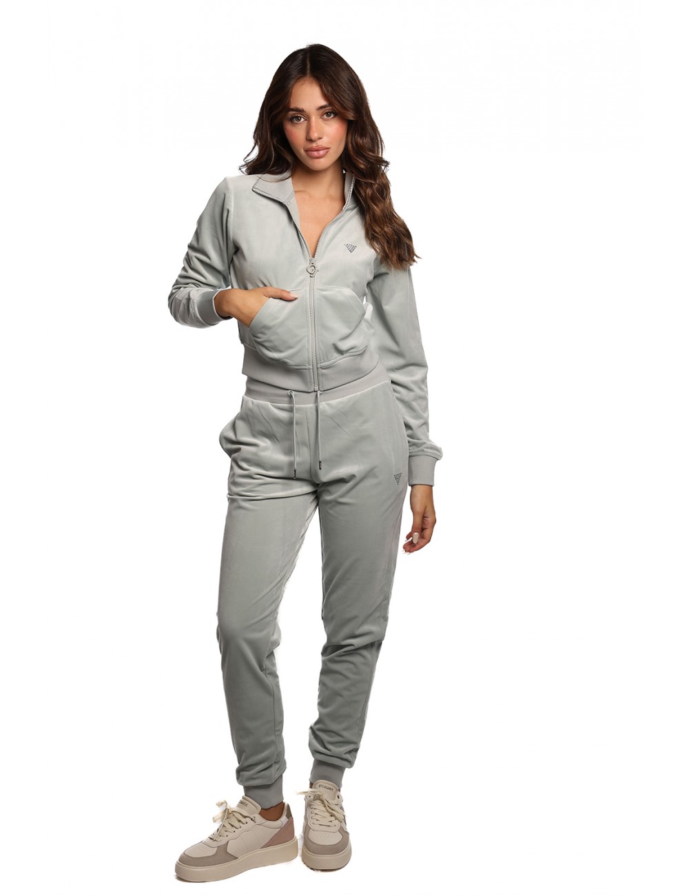 felpa guess DONNA VERDE MENTA G8GA - V3BQ22K0232 vista completo frontale