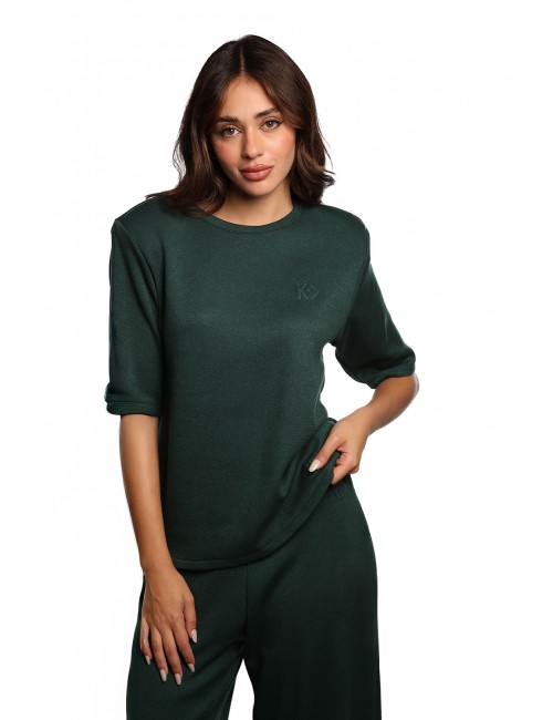 t-shirt kostumn°1 DONNA VERDE - KI2502 vista frontale