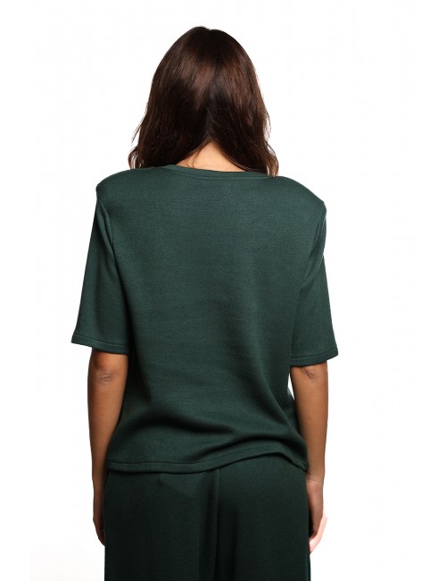 t-shirt kostumn°1 DONNA VERDE - KI2502 vista frontale