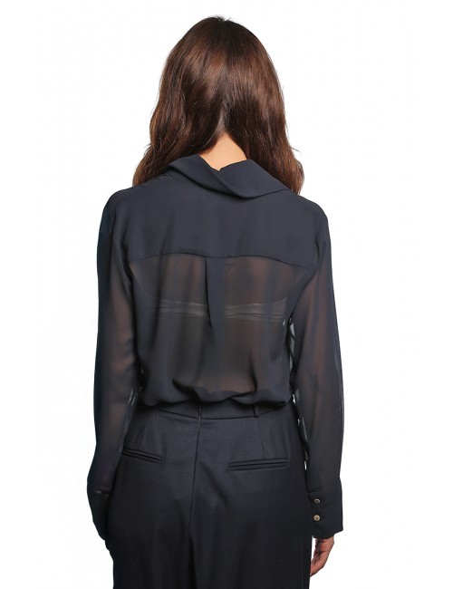 camicia jijil DONNA 0872 BLUE - JPI25CA346 vista posteriore