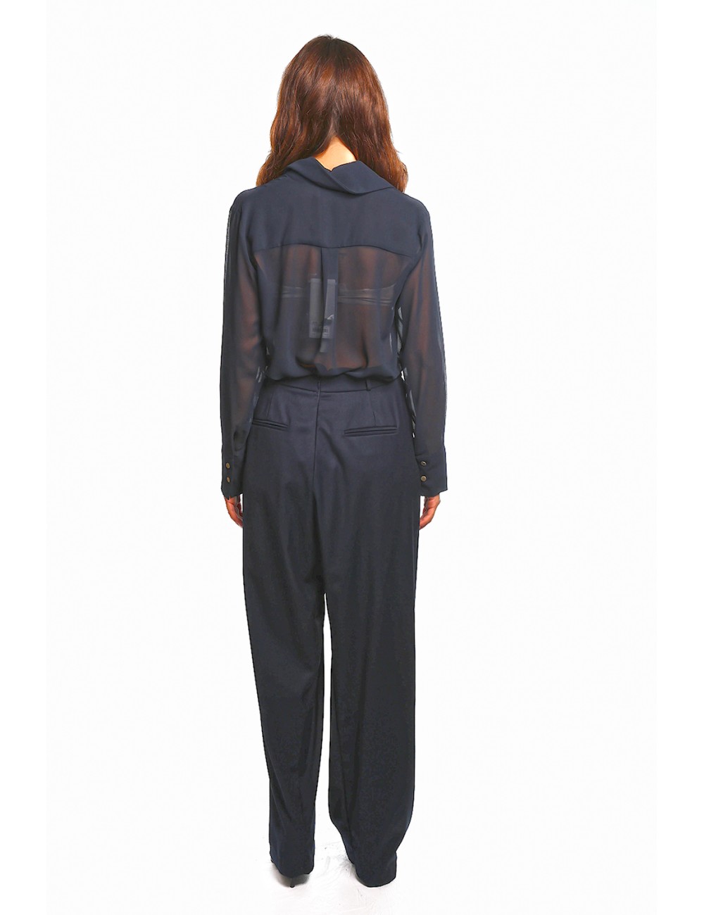 camicia jijil DONNA 0872 BLUE - JPI25CA346 vista completo posteriore