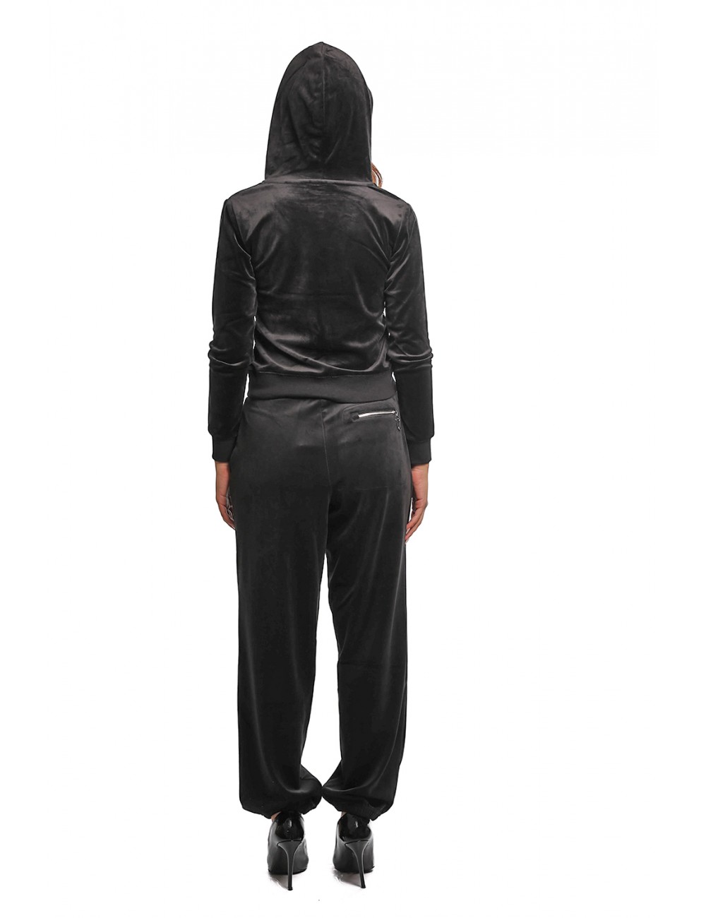 felpa juicy couture DONNA BLACK - VEJB70001WPFJ00 vista completo posteriore