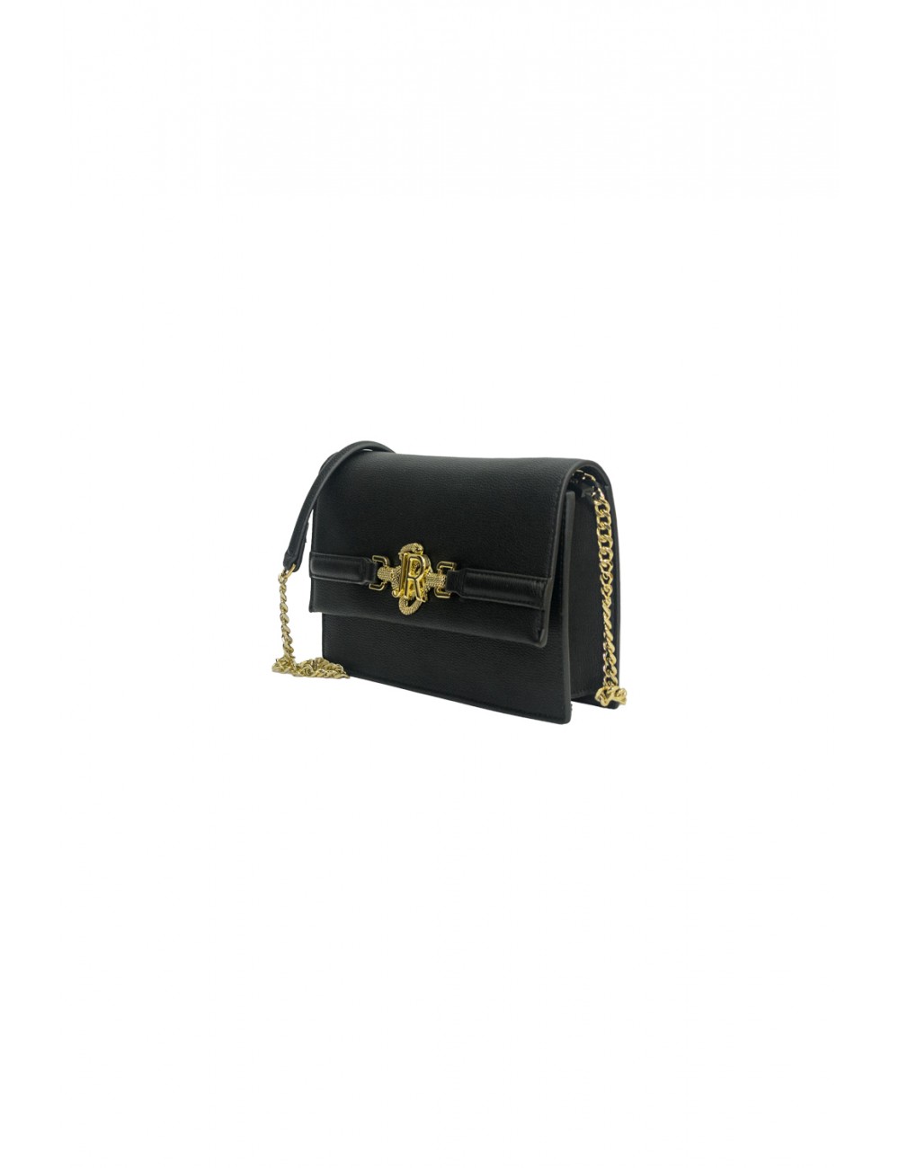 borsa john richmond DONNA BLACK E GOLD - RWA25347BO vista frontale