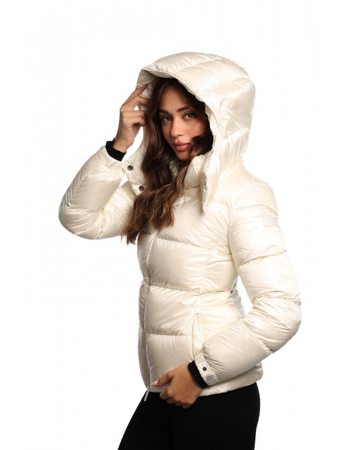 giubbino add DONNA BIANCO 1016 RICE - 12AWH113 vista laterale