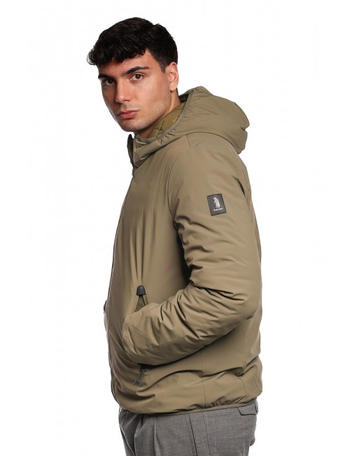 giubbino reversibile refrigue UOMO VERDE MILITARY - 2811O00151 - HULT vista laterale liscia