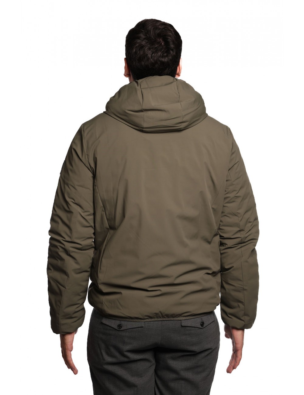giubbino reversibile refrigue UOMO VERDE MILITARY - 2811O00151 - HULT vista posteriore liscia