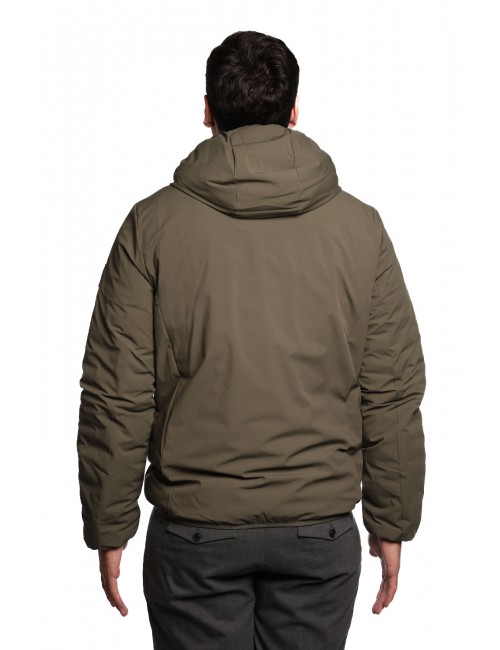 giubbino reversibile refrigue UOMO VERDE MILITARY - 2811O00151 - HULT vista posteriore liscia