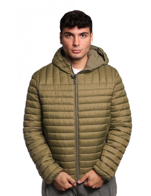 giubbino reversibile refrigue UOMO VERDE MILITARY - 2811O00151 - HULT vista frontale trapuntata