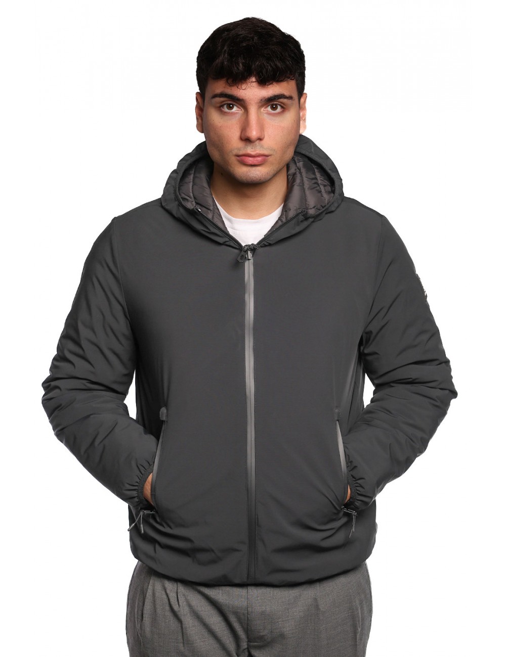 giubbino reversibile refrigue UOMO BLACK  - 2811O00151- HULT vista frontale liscia