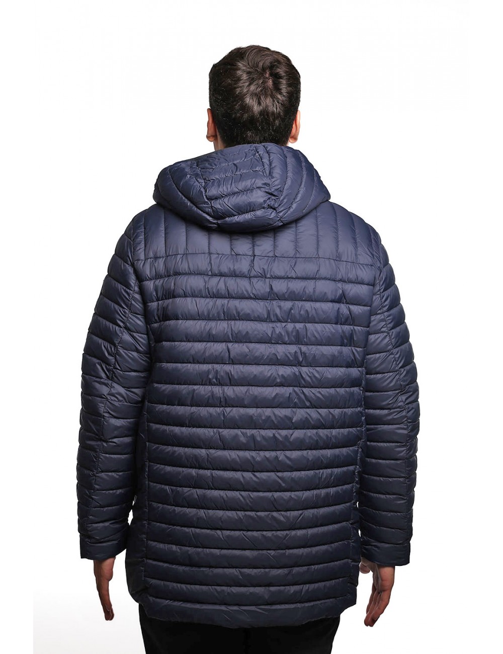 giubbino lungo reversibile refrigue UOMO NAVY - 2811O00150 - FINN vista posteriore trapuntata