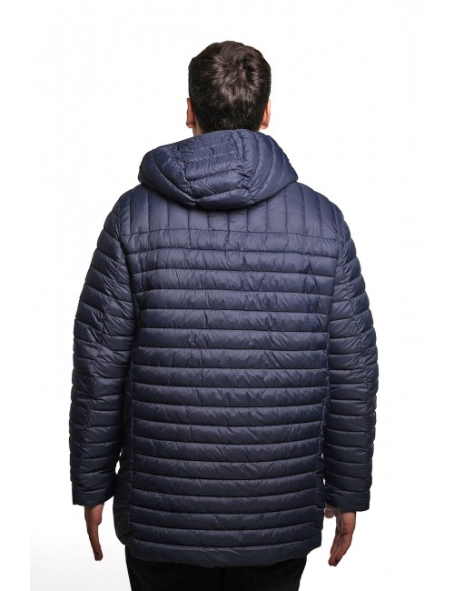 giubbino lungo reversibile refrigue UOMO NAVY - 2811O00150 - FINN vista posteriore trapuntata