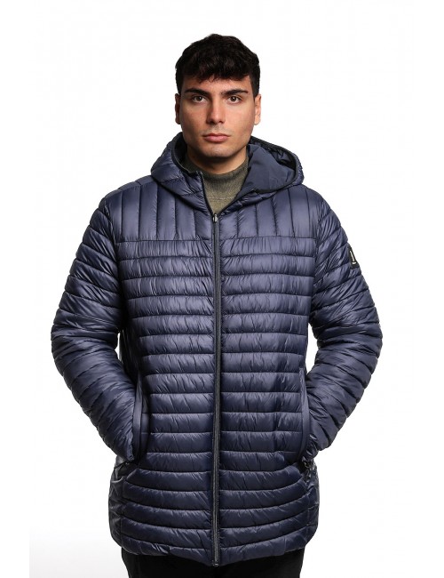 giubbino lungo reversibile refrigue UOMO NAVY - 2811O00150 - FINN vista frontale trapuntata