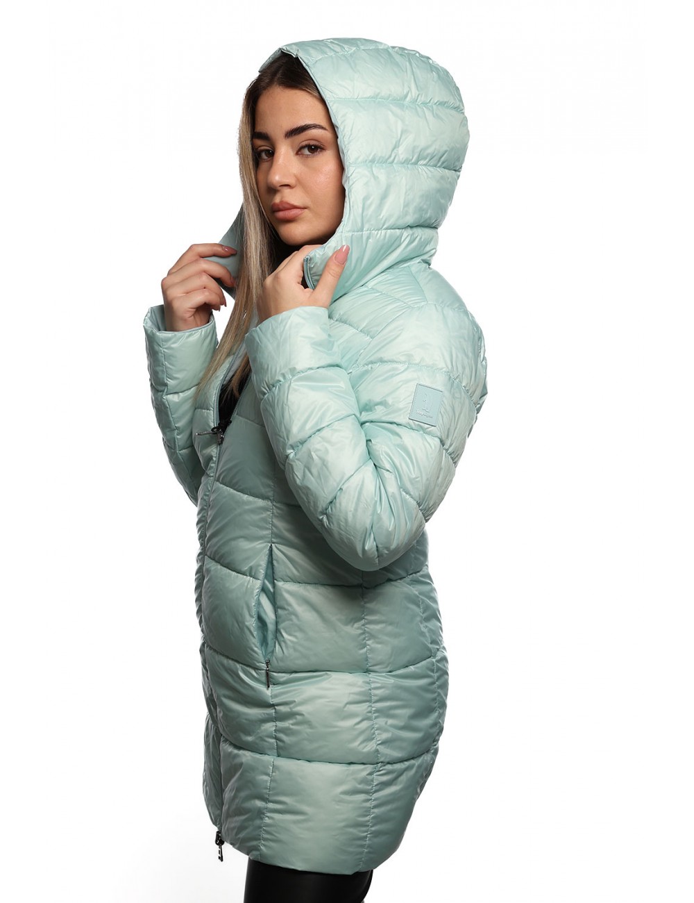 giubbino lungo reversibile refrigue DONNA VERDE TIFFANY SERENITY - 2821O00071 - SYN vista frontale liscia