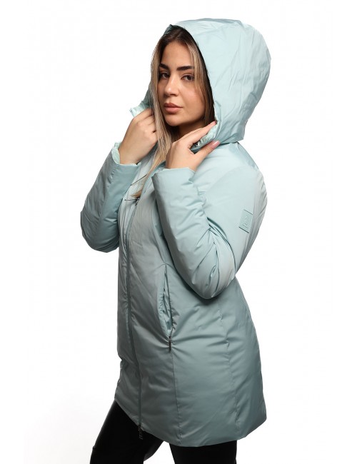 giubbino lungo reversibile refrigue DONNA VERDE TIFFANY SERENITY - 2821O00071 - SYN vista laterale trapuntata