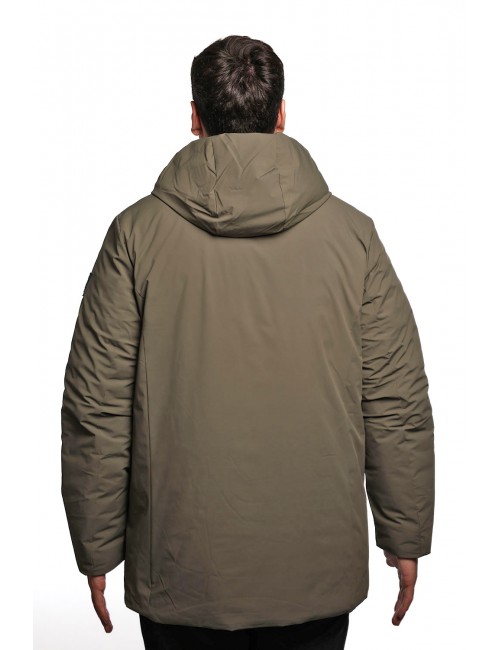 giubbino lungo reversibile refrigue UOMO VERDE MILITARY - 2811O00150 - FINN vista posteriore liscia