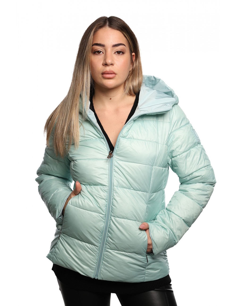 giubbino reversibile refrigue DONNA VERDE TIFFANY SERENITY - 2821O00070 - HEMMA vista frontale trapuntata