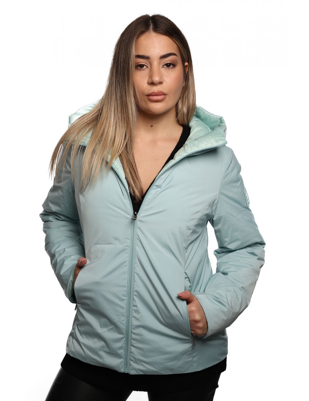 giubbino reversibile refrigue DONNA VERDE TIFFANY SERENITY - 2821O00070 - HEMMA vista frontale liscia