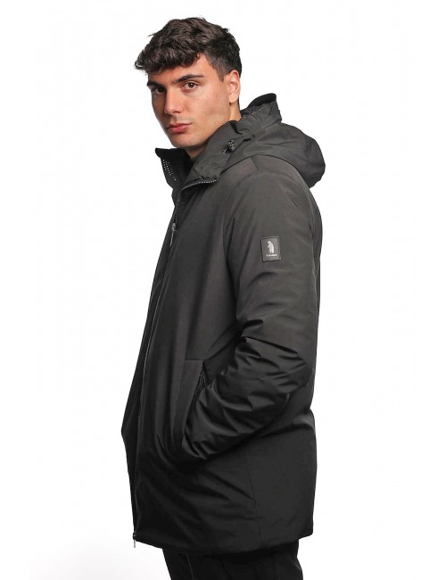 giubbino lungo refrigue UOMO BLACK - 2811O00104 - MYLL vista laterale