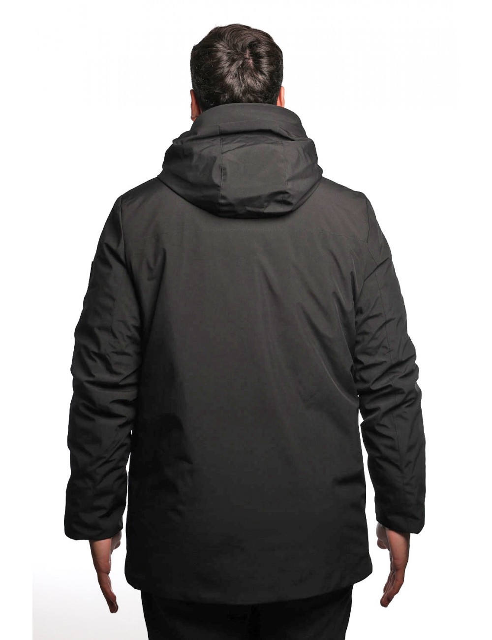 giubbino lungo refrigue UOMO BLACK - 2811O00104 - MYLL vista posteriore