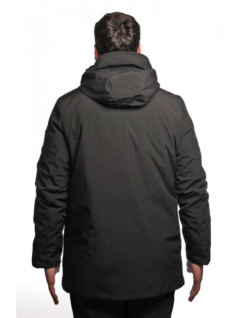 giubbino lungo refrigue UOMO BLACK - 2811O00104 - MYLL vista posteriore