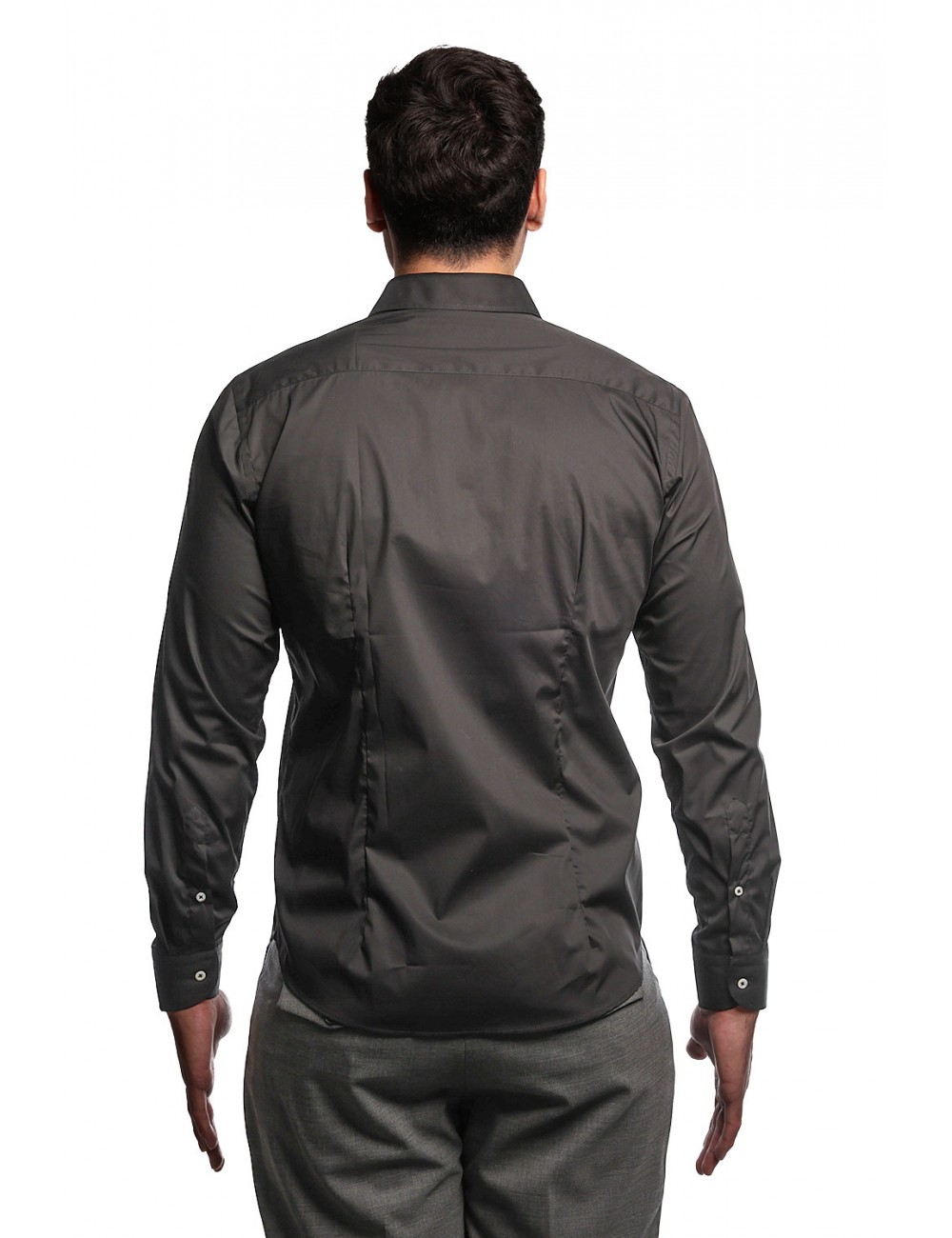 camicia alessandro lamura UOMO NERA 3 - SAM01 vista frontale