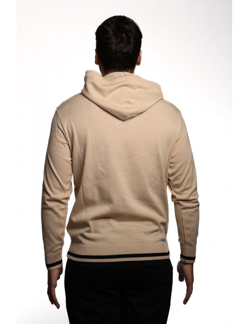 maglioncino maison 9 paris UOMO BEIGE CHIARO - M9ML1337 vista posteriore