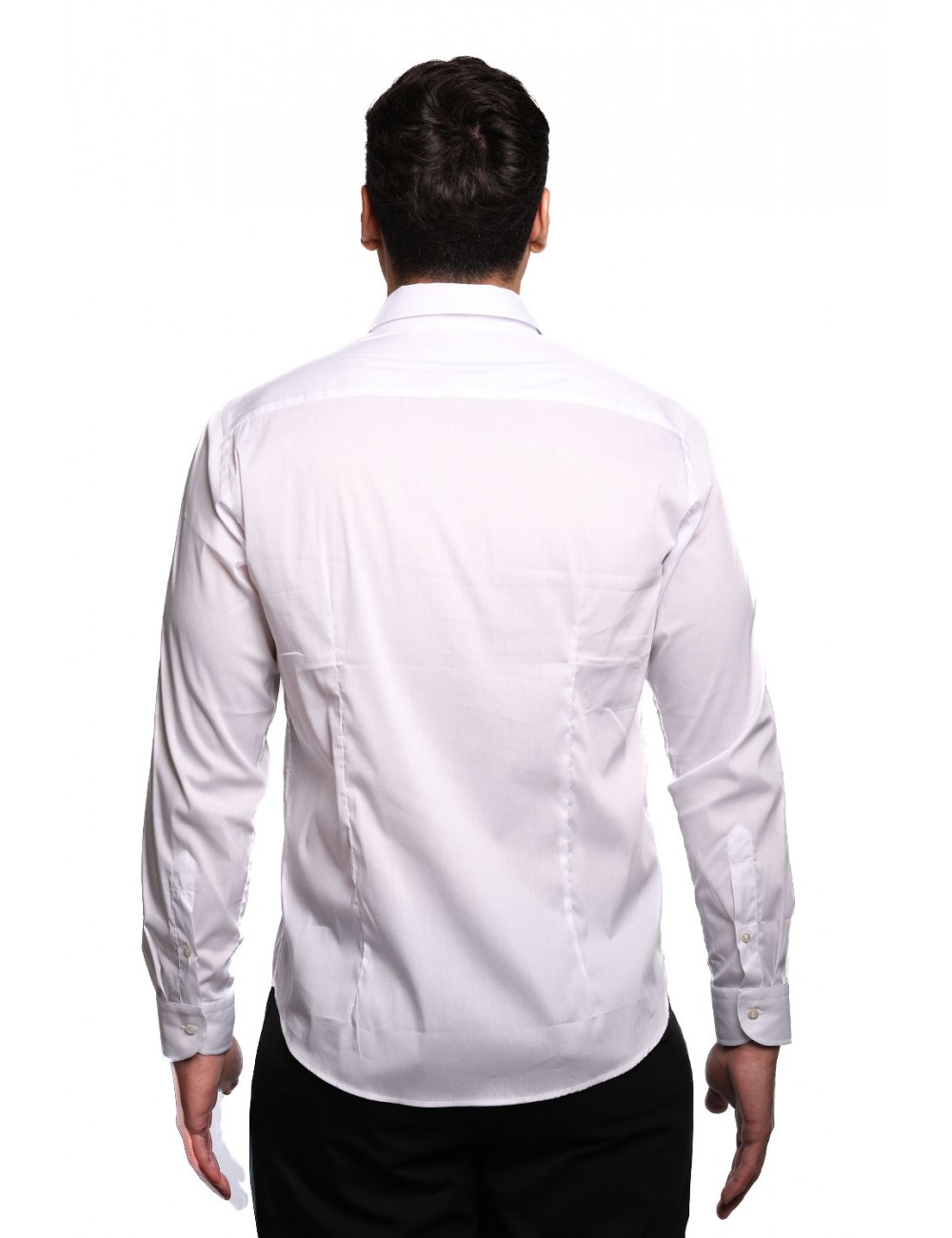 camicia alessandro lamura UOMO BIANCA 1 - SAM01 vista frontale