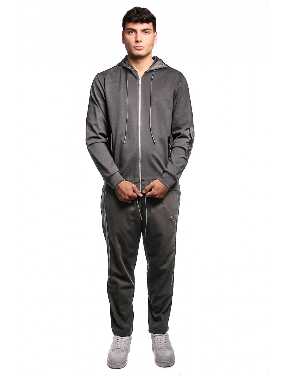 pantalone maison 9 paris UOMO NERO - M9P4414 vista completo frontale